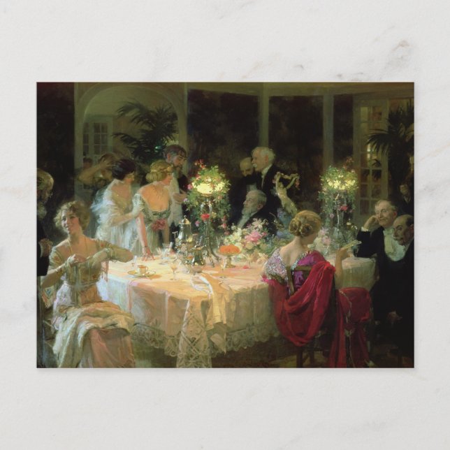 Cartão Postal The End of Dinner, 1913 (Frente)