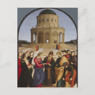 Cartão Postal The Engagement of the Virgin Mary by Raphael     