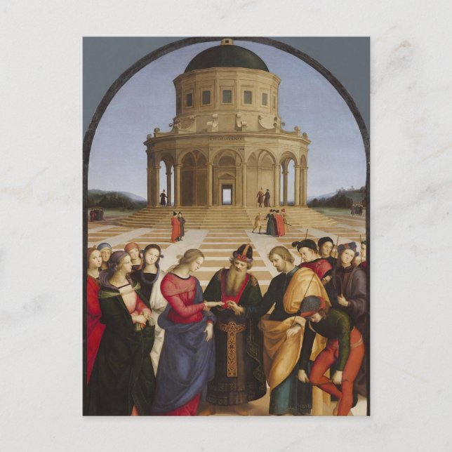 Cartão Postal The Engagement of the Virgin Mary by Raphael      (Frente)
