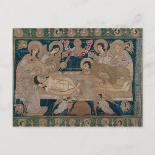 Cartão Postal The Entombment, Moscou School, 1678