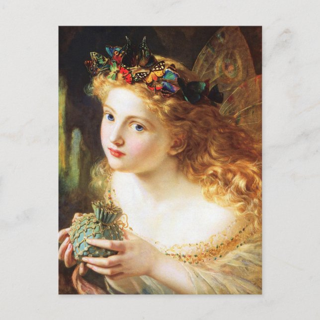 Cartão Postal The Fairy Queen - Sophie Anderson (Frente)