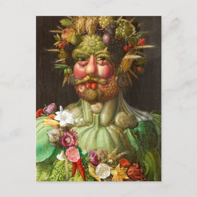 Cartão Postal The Four Seasons: Vertumnus - Giuseppe Arcimboldo (Frente)