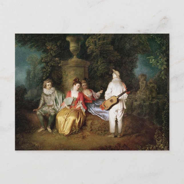 Cartão Postal The Foursome, c.1713 (Frente)