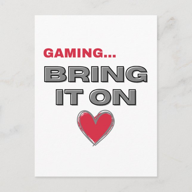 Cartão Postal The Gamer Postcard  (Frente)