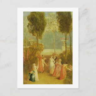 Cartão Postal The Garden, c.1820 (óleo no painel)
