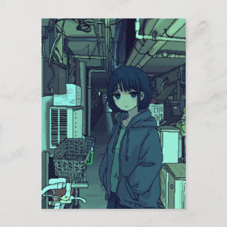Cartão Postal The girl in the alleyway