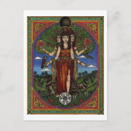 Cartão Postal the goddess hecate (image and synbols) 001 t, gift