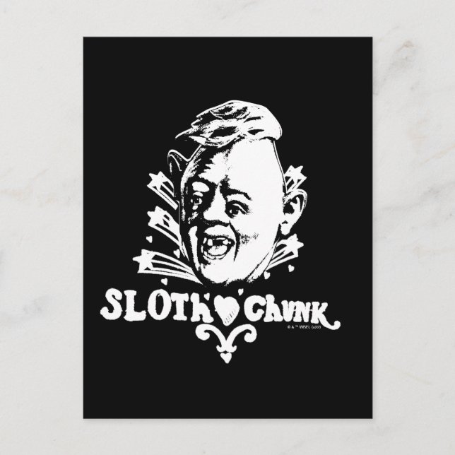 Cartão Postal The Goonies "Sloth ♥ Chunk" (Frente)