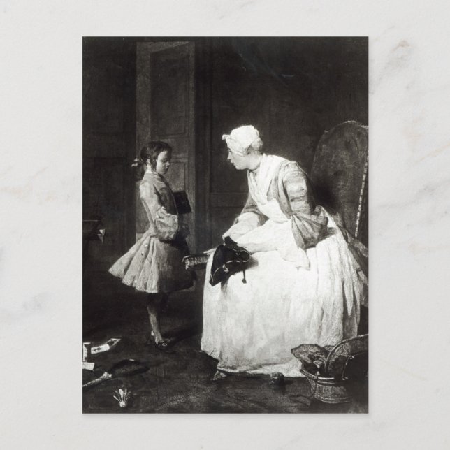 Cartão Postal The Governess, 1739 (Frente)