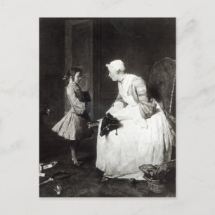 Cartão Postal The Governess, 1739
