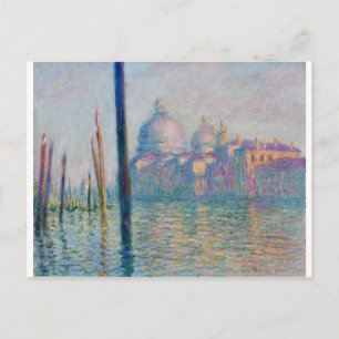 Cartão Postal The Grand Canal in Venice 01 by Claude Monet