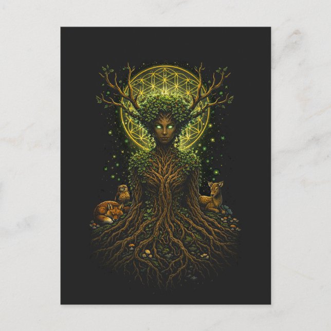 Cartão Postal The Green Mother (Frente)