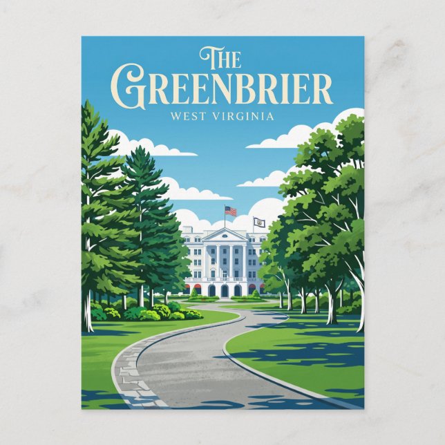 Cartão Postal The Greenbrier EUA (Frente)