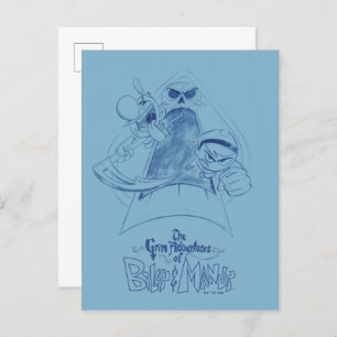 Cartão Postal The Grim Adventures of Billy & Mandy Sketch Art