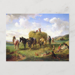 Cartão Postal The Hay Harvest, 1869