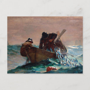 Cartão Postal The Herring Net by Winslow Homer (1885)