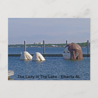 Cartão Postal The Lady In The Lake - Elberta AL