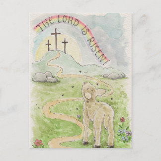 Cartão Postal The Lord Is Risen Lamb Card