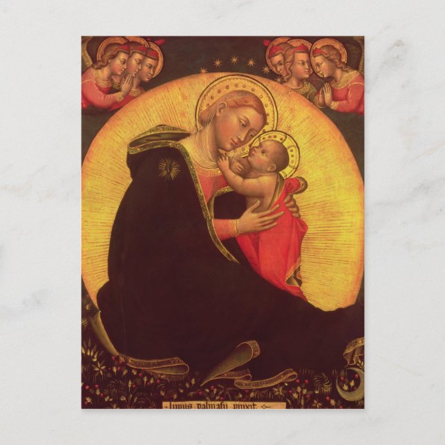 Cartão Postal The Madonna of Humility, 1390-1400 (Frente)