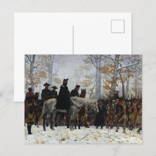 Cartão Postal The March to Valley Forge por William B. T. Trego