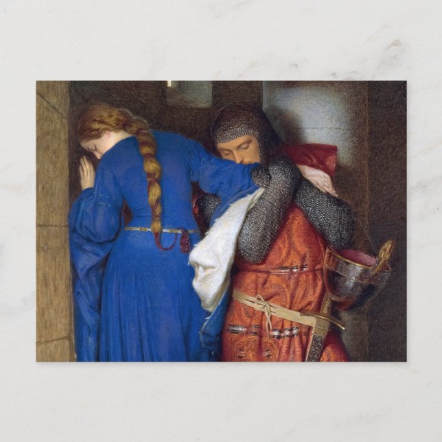 Cartão Postal The Meeting on the Turret Stairs by Burton (Frente)