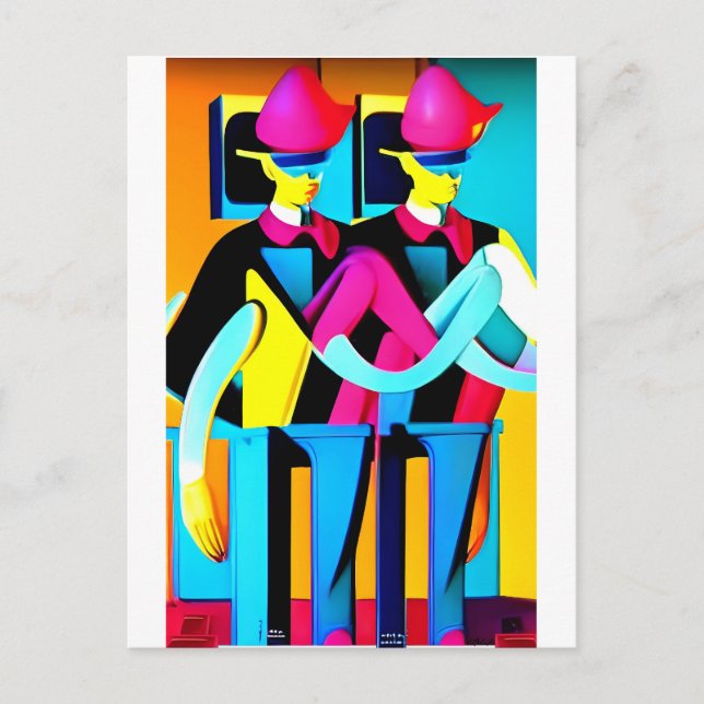 Cartão Postal The Muster Drill (Frente)