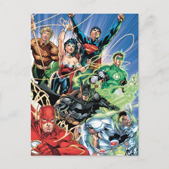 Cartão Postal The New 52 - Justice League #1 (Frente)