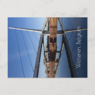 Cartão Postal The New Passerelle, Wetteren, Bélgica