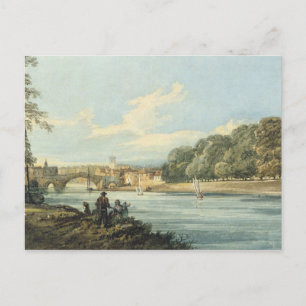 Cartão Postal The New Walk, York, c.1798 (lápis e c/c no papel)