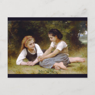 Cartão Postal The Nut Gatherers by W.A. Bouguereau