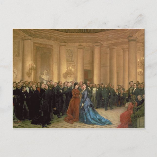 Cartão Postal The Odeon Theatre, Paris, 1869 (oil on canvas) (Frente)