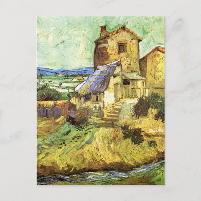 Cartão Postal The Old Mill por Vincent van Gogh (Frente)