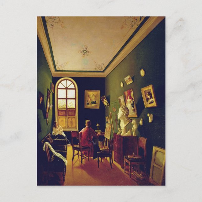 Cartão Postal The Painter's Studio, 1843 (Frente)