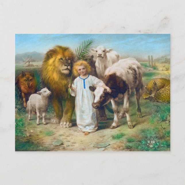 Cartão Postal The Peace, 1896, por William Strutt (Frente)