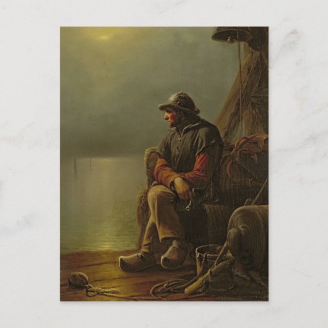 Cartão Postal The Pilot Keeps Watch, 1851 (Frente)