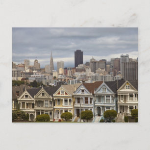 Cartão Postal The Pink Ladies Victorian style houses in the