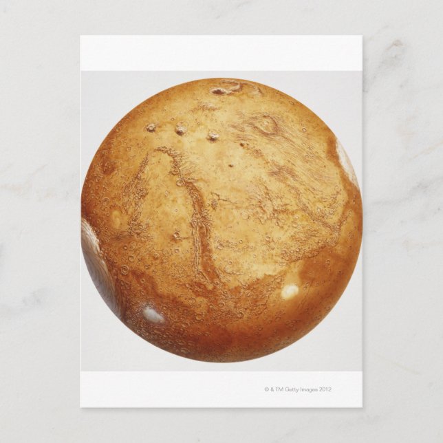 Cartão Postal The planet mars, illustration (Frente)