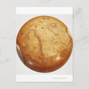 Cartão Postal The planet mars, illustration