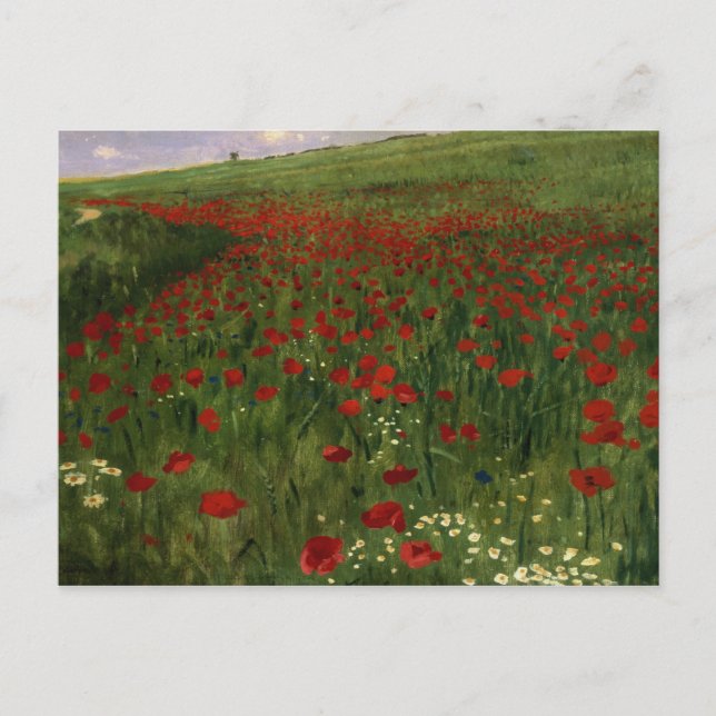 Cartão Postal The Poppy Field, 1896 (Frente)