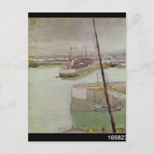 Cartão Postal The Port of Honfleur, 1919