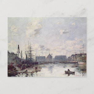 Cartão Postal The Port of Trade, Le Havre, 1892