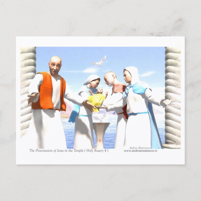 Cartão Postal The Presentation of Jesus in the Temple (Frente)