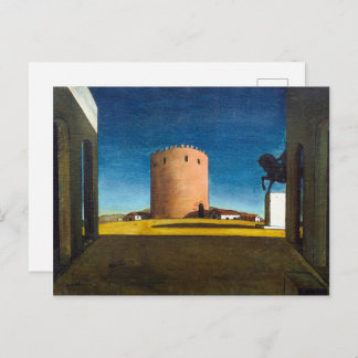 Cartão Postal The Red Tower | Giorgio de Chirico |
