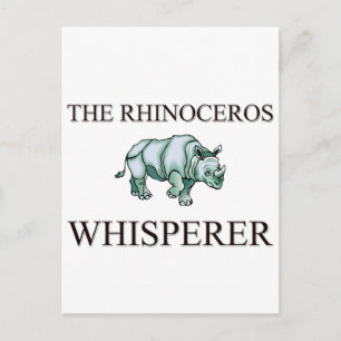 Cartão Postal The Rhinoceros Whisperer