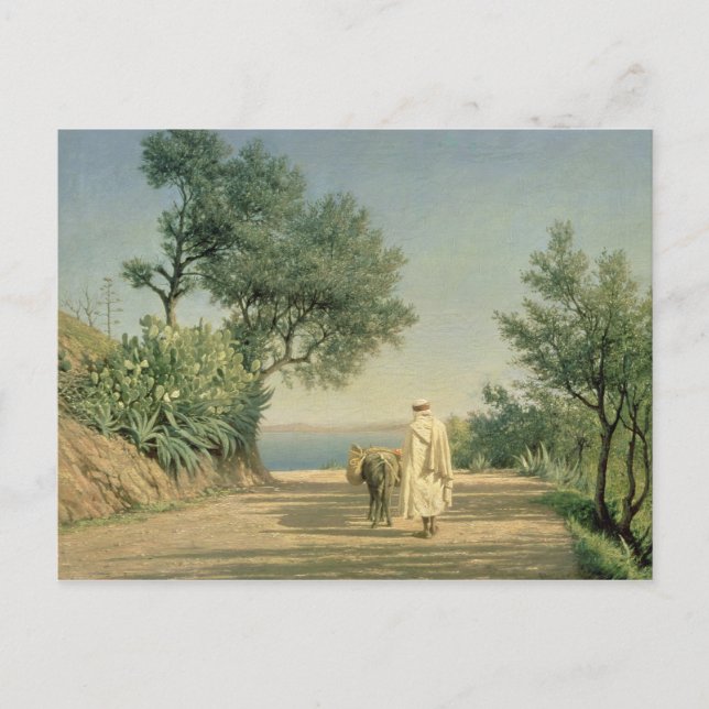 Cartão Postal The Road to the Sea, Argélia, 1883 (Frente)