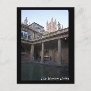 Cartão Postal The Roman Baths, Bath, Inglaterra