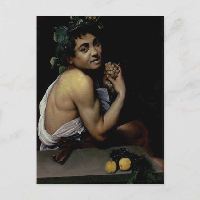 Cartão Postal The Sick Bacchus, 1591 (Frente)