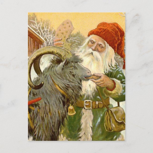 Cartão Postal "The Sled Goat", por Jenny Nystrom (Frente)