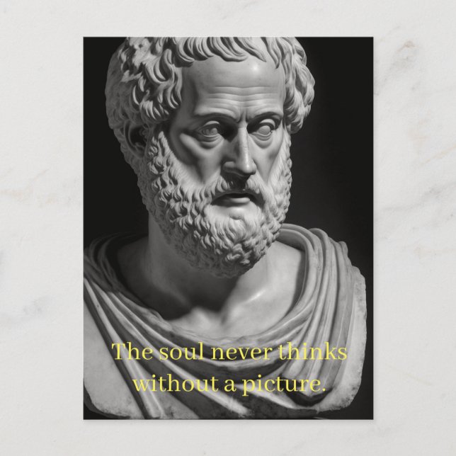 Cartão Postal The Soul never thinks without a Picture (Frente)