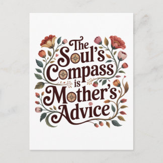 Cartão Postal The Soul's Compass Is Mother's Advice